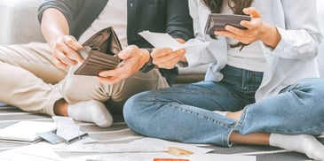 couple going over their finances