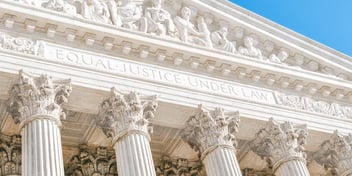 equal justice under law inscripted on courthouse exterior