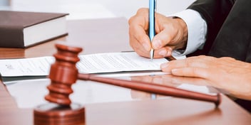 judge signing off on a divorce decree