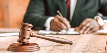 judge signing off on divorce papers