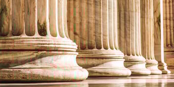 pillars of a historic courthouse
