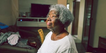 retired woman at home