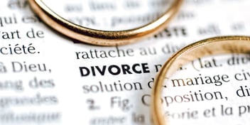 divorce in the dictionary with wedding bands