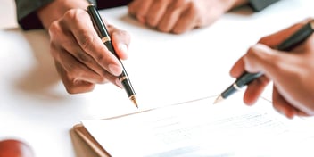 signing legal papers